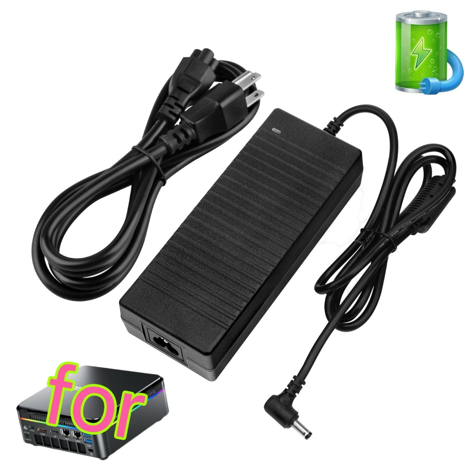 AC Adapter Compatible with AceMagic F3A AMD Ryzen AI 9 HX 370 Mini PC ...