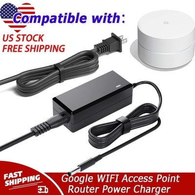 AC Adapter Compatible with Google WIFI Access Point Router GJ2CQ WIFI FCC ID A4RAC-1304