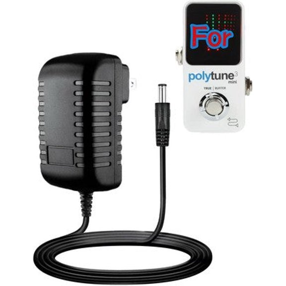 AC Adapter Compatible with TC Electronic Polytune 3 Mini Tiny Polyphonic Guitar Tuner Pedal