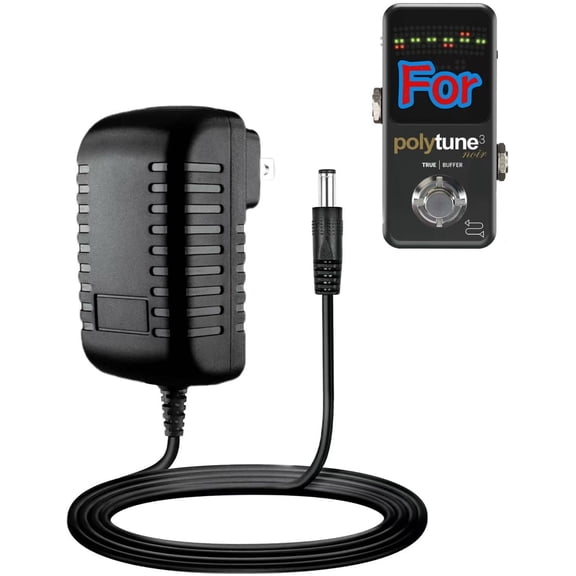 AC Adapter Compatible with TC Electronic Polytune 3 Noir Pedal