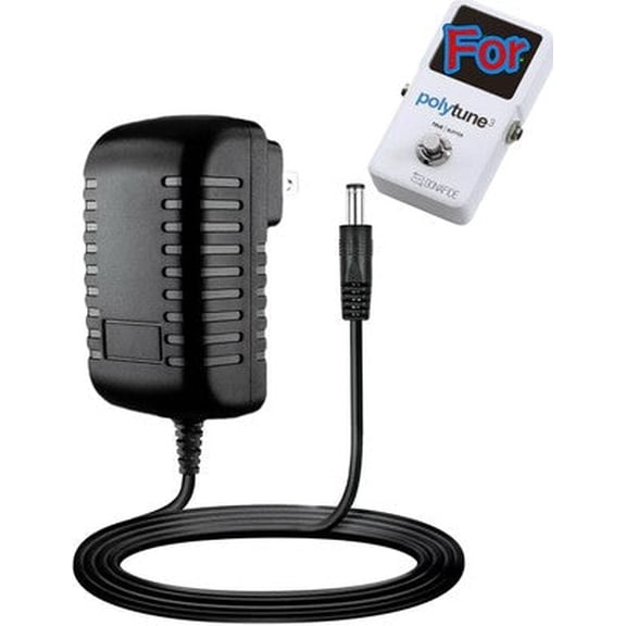 AC Adapter Compatible with TC Electronic Polytune 3 Ultra-Compact Polyphonic Guitar Tuner