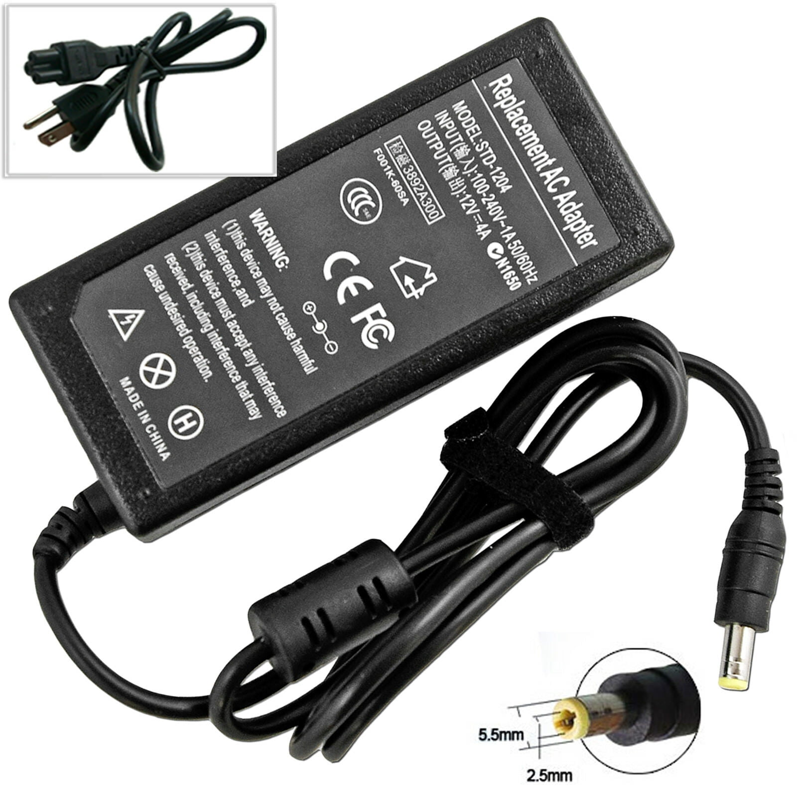 AC Adapter For AOC E2043FKDT E2243FWK E2243FW LED LCD Monitor DC Power Supply