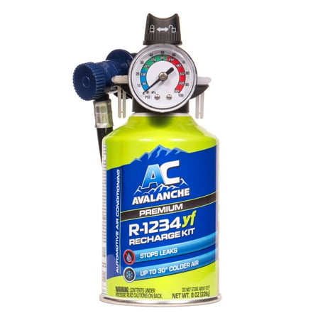 AC Avalanche 8oz. 1234YF Automotive Refrigerant Kit