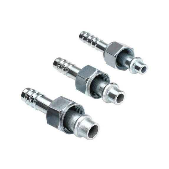Automotive AC Barb Fitting Straight ORing Female Thread 5/8"-18 3/4"-16 7/8"-14 for AC Hose R12 HVAC
