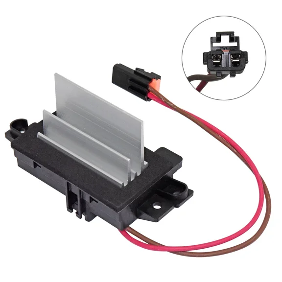 AC Blower Motor Control Module Heater Blower Resistor Compatible with Chevy Silverado Avalanche Trailblazer Cadillac Escalade GMC Envoy Sierra Buick Rainier Replace 15-80567 89018778 4P1516