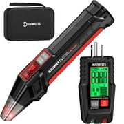 AC Circuit Breaker Finder Tool Set with Alert LCD Display, Electric & Voltage Tester with Transmitter and Receiver, NCV Function, Flashlight, Non-Contact Cable Tester, GFCI Outlet Tester
