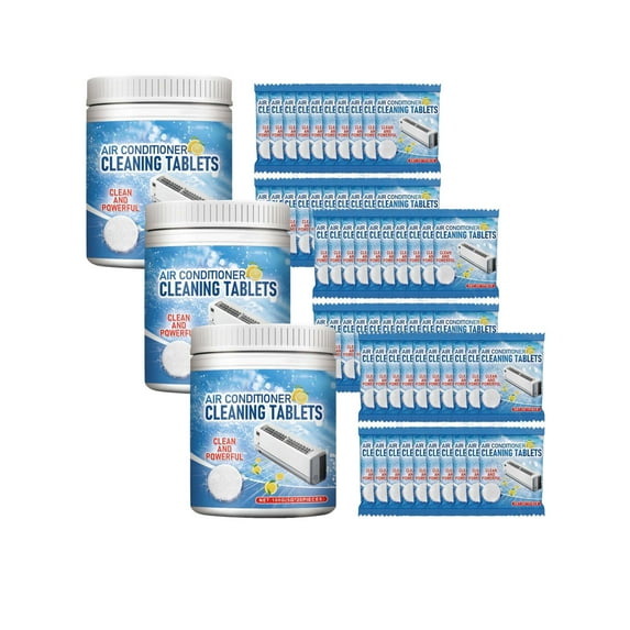 AC Cleaning Tablets for Air Conditioner & Dehumidifier - Deep Clean & Remove Odors, Safe & Fast Acting HVAC Foam Cleaner, Extends Unit Life, 20 Pack