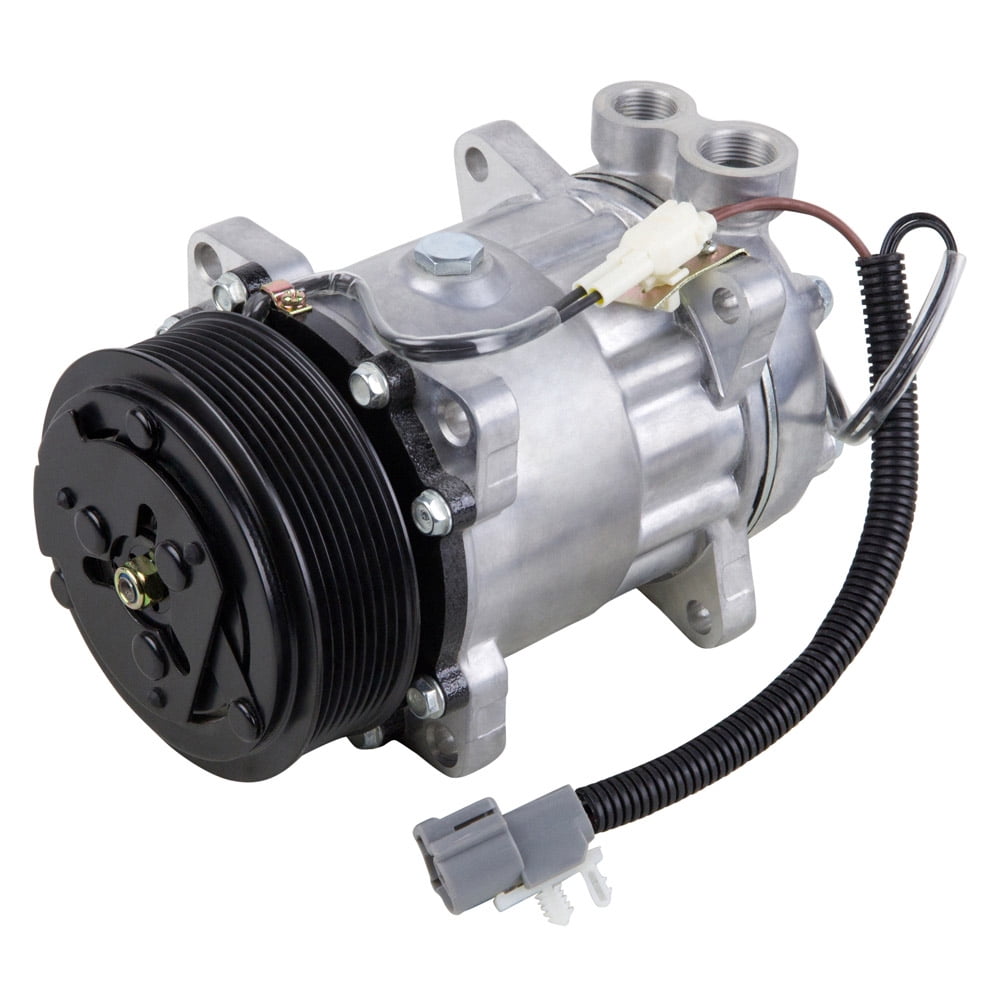 AC Compressor & 119mm 8 Groove A/C Clutch Replaces Sanden SD7H15 4718 w ...
