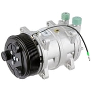 AC Compressor & 123mm 8-Groove A/C Clutch Replaces Diesel Kiki TM-16 488-46121 12v Tama Seltec Zexel Valeo - BuyAutoParts