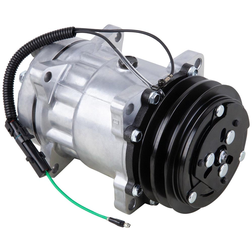AC Compressor & 125mm Double V-Belt A/C Clutch Replaces Sanden SD7H15 ...