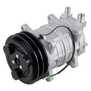 AC Compressor & 135mm Double V-Belt A/C Clutch Replaces Diesel Kiki TM-15 488-45021 12v Tama Seltec Zexel Valeo - BuyAutoParts