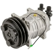 AC Compressor & 135mm Double V-Belt A/C Clutch Replaces Tama TM-16 488-46011 12v Seltec Zexel Valeo Diesel Kiki - BuyAutoParts