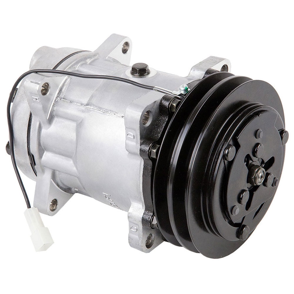 AC Compressor & 140mm Double V-Belt A/C Clutch Replaces Sanden SD7H15HD ...