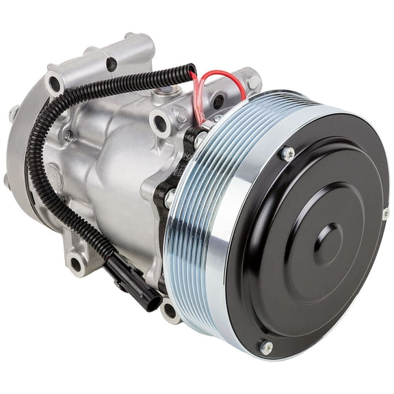 AC Compressor & 152mm 8-Groove A/C Clutch Replaces Sanden SD7H15 4499 4768 12v - BuyAutoParts