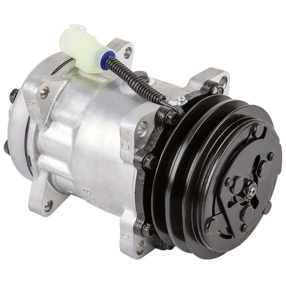 AC Compressor & 2 Groove A/C Clutch For Land Rover Defender NAS & Range Rover Classic Replaces Sanden SD709 7715 - BuyAutoParts