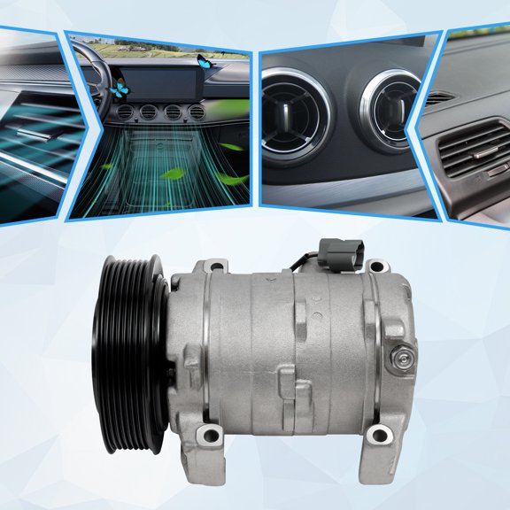 AC Compressor& A/C Clutch For 2003-2007 Honda Accord 2.4L, A/C Compressor CO 28003C, Air Conditioning Compressor