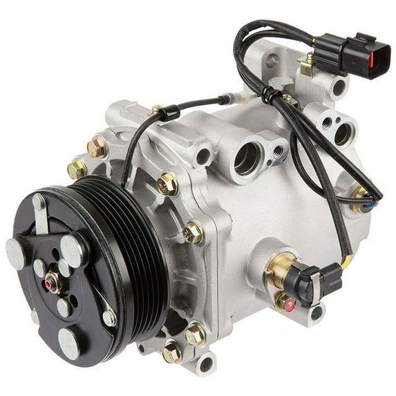 AC Compressor & A/C Clutch For Mitsubishi Galant Eclipse V6 Diamante Dodge Stratus Chrysler Sebring w/ 4-Wire Connector - BuyAutoParts
