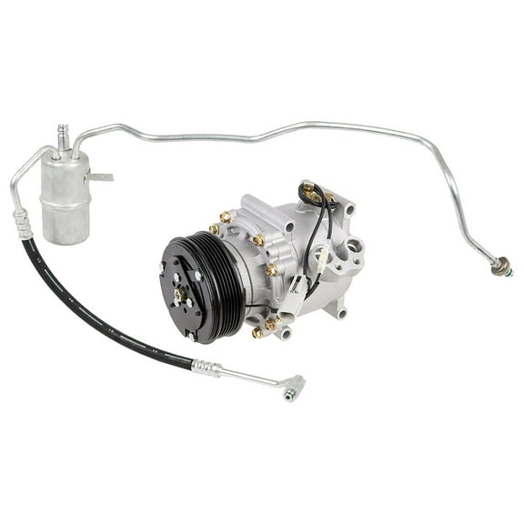 AC Compressor & A/C Drier For Dodge Stratus Chrysler Sebring Convertible Sedan 2001 & Early 2002 - BuyAutoParts
