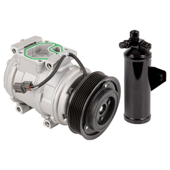 AC Compressor & A/C Drier For Land Rover Range Rover 1999 2000 2001 2002 P38 Replaces 10PA17C - BuyAutoParts
