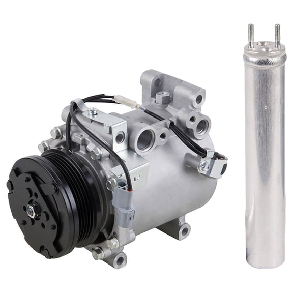 AC Compressor & A/C Drier For Mitsubishi Lancer 2.0L Non-Turbo 2002 2003 2004 2005 2006 2007 - BuyAutoParts