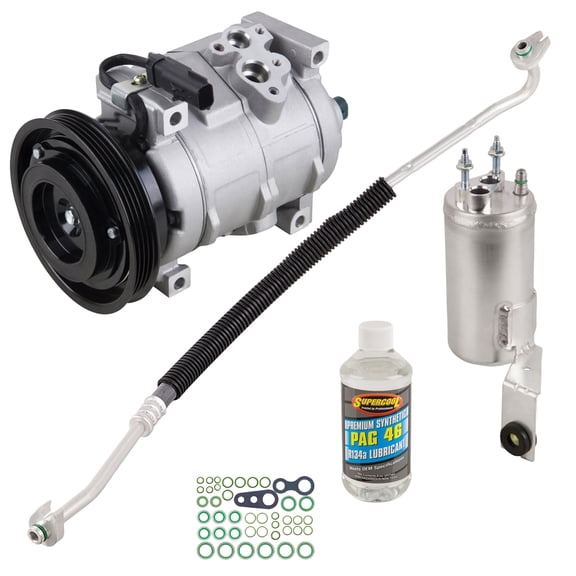 AC Compressor & A/C Kit For Chrysler PT Cruiser Auto Trans 2001 2002 2003 - Includes Drier, Expansion, Oil & O-Rings! - BuyAutoParts