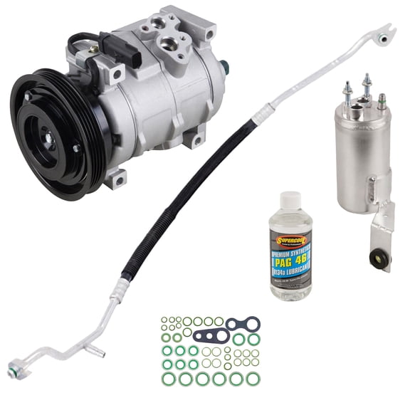 AC Compressor & A/C Kit For Chrysler PT Cruiser Turbo 2004 2005 2006 2007 2008 2009 w/ Automatic Transmission - BuyAutoParts