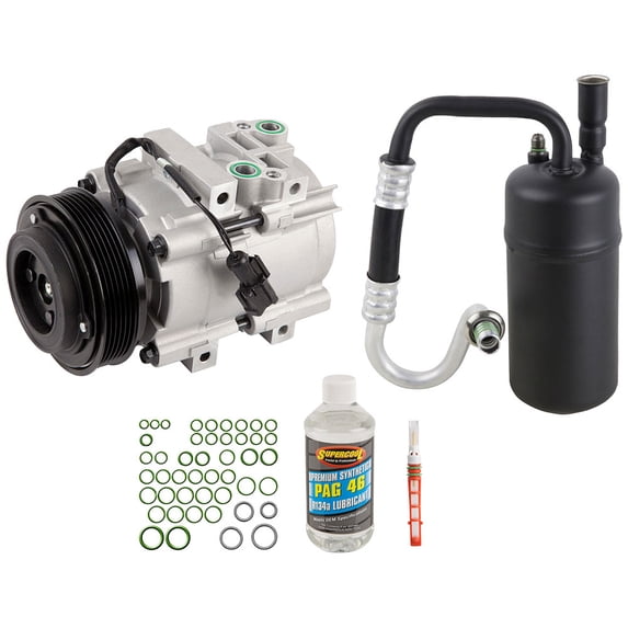 AC Compressor & A/C Kit For Ford Escape Mercury Mariner Mazda Tribute 2.3L 4-Cyl Non-Hybrid 2005 2006 2007 - BuyAutoParts