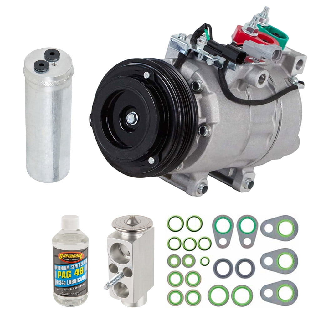 AC Compressor & A/C Kit For Ford Focus 2.0L Non-Turbo 2015 2016 - Includes Drier, Expansion Valve, PAG Oil & O-Rings! - BuyAutoParts