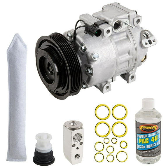 AC Compressor & A/C Kit For Hyundai Veracruz 2007 2008 2009 2010 2011 2012 - Includes Drier, Expansion Valve, Oil, Seals - BuyAutoParts