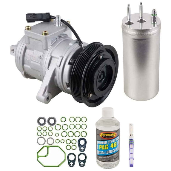 AC Compressor & A/C Kit For Jeep Wrangler TJ 4.0L 2000 2001 2002 2003 2004 2005 2006 - BuyAutoParts