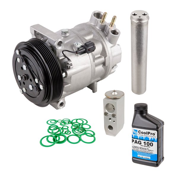 AC Compressor & A/C Kit For Nissan Maxima & Infiniti I35 2002 2003 - Includes Drier, Expansion Valve, Oil & O-Rings! - BuyAutoParts