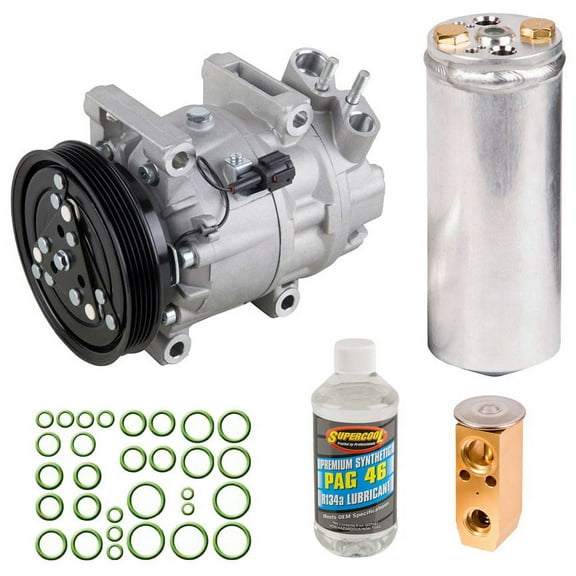 AC Compressor & A/C Kit For Nissan Pathfinder & Infiniti QX4 - Includes Drier Filter, Expansion Valve, PAG Oil & Seals - BuyAutoParts