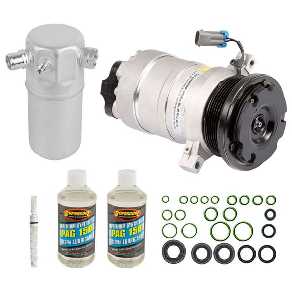 AC Compressor & A/C Repair Kit For 1995 Chevy Astro & GMC Safari Van - Includes Drier, Expansion Valve, PAG Oil, O-Rings - BuyAutoParts