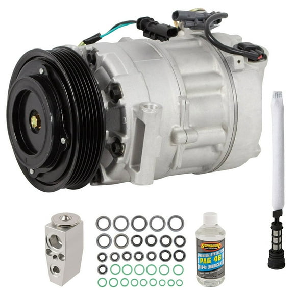 AC Compressor & A/C Repair Kit For 2012 Buick Regal 2.0T - Includes Clutch, Drier, Expansion Valve, Oil & O-Rings! - BuyAutoParts
