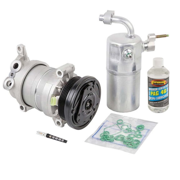 AC Compressor & A/C Repair Kit For Chevy Silverado GMC Sierra 1500 V8 1999 2000 2001 2002 Replaces Delphi HU6 - BuyAutoParts