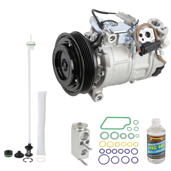 AC Compressor & A/C Repair Kit For Mercedes GLA250 2015 2016 - Includes Drier, Expansion Valve, PAG Oil & O-Rings! - BuyAutoParts