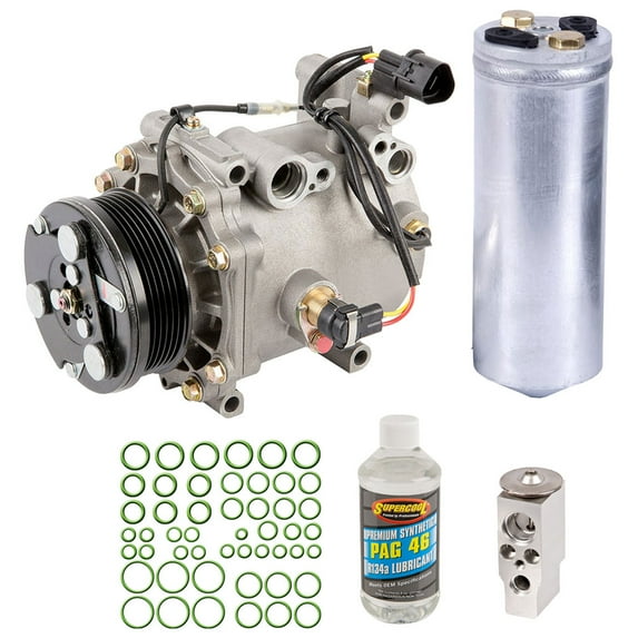 AC Compressor & A/C Repair Kit For Mitsubishi Galant V6 2000 2001 2002 2003 w/ 3-Wire Connector - BuyAutoParts