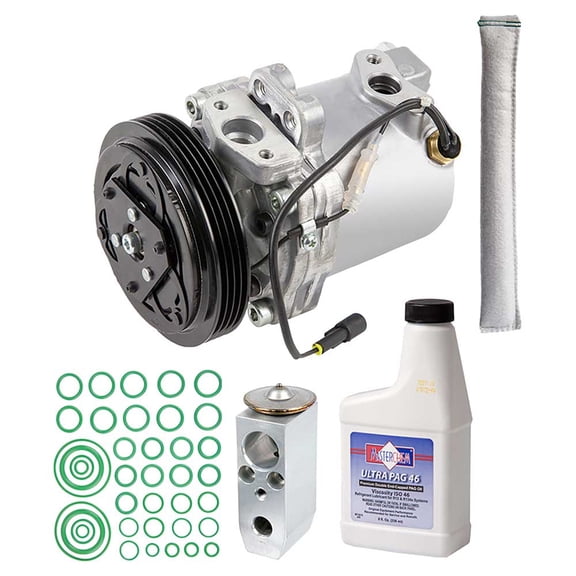 AC Compressor & A/C Repair Kit For Suzuki Grand Vitara 2003 2004 Replaces Seiko-Seiki SS10V6 - BuyAutoParts
