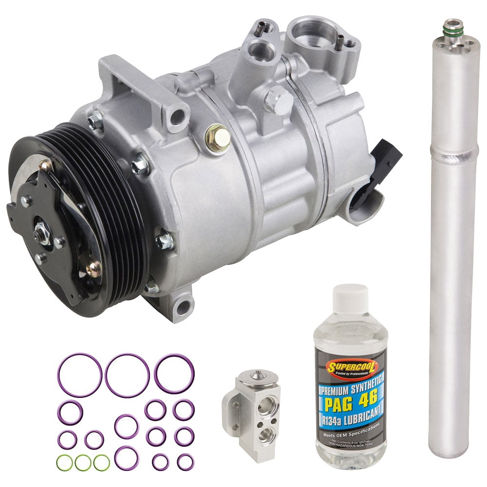 Sanden OEM A/C Compressor & Clutch Assembly For VW Jetta (2013-2018) & Passat (2016-2018) - 1697A