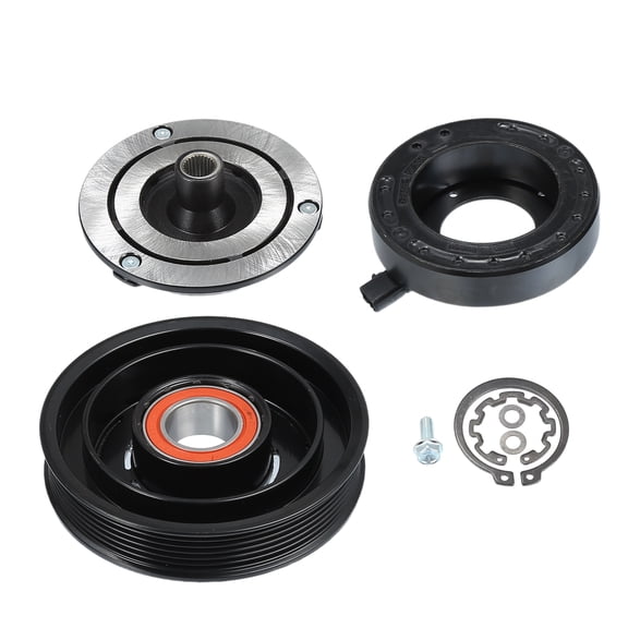 AC Compressor Clutch Set Replace for Honda Accord 3.0L 2007-2003 A/C Clutch Repair Assembly Black