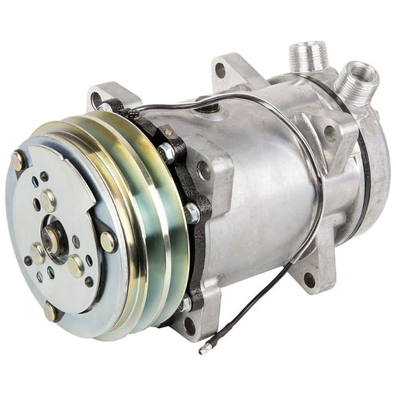 AC Compressor & Double-V-Belt A/C Clutch For Chevy GMC & Winnebago Motorhome RV Replaces Sanden SD510 9114 - BuyAutoParts