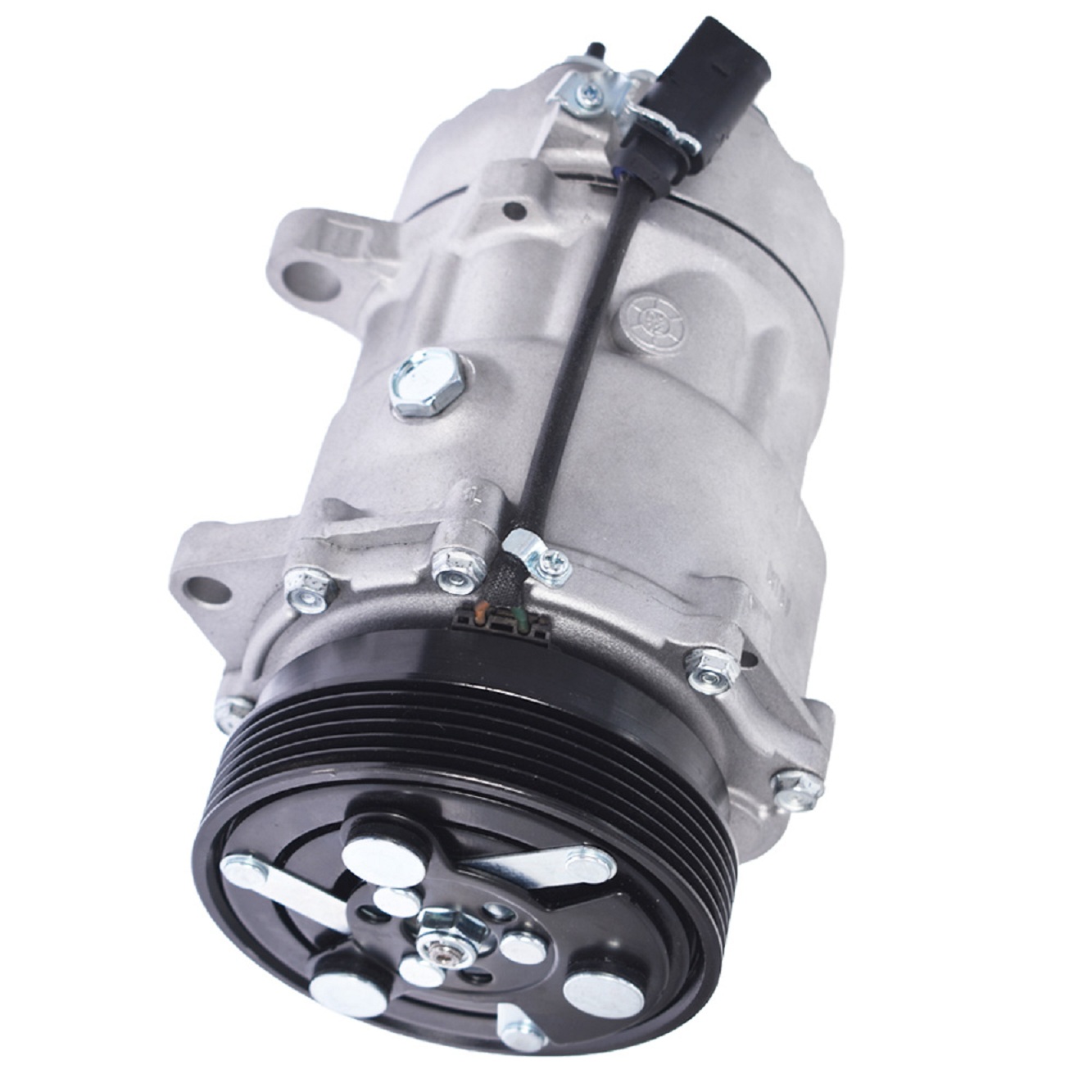 AC Compressor Replaces 1.8L 1.9L 2.0L 2.8L 3.2L CO1233JC Replacement for Volkswagen Beetle Golf Jetta 2001-2006 with Clutch