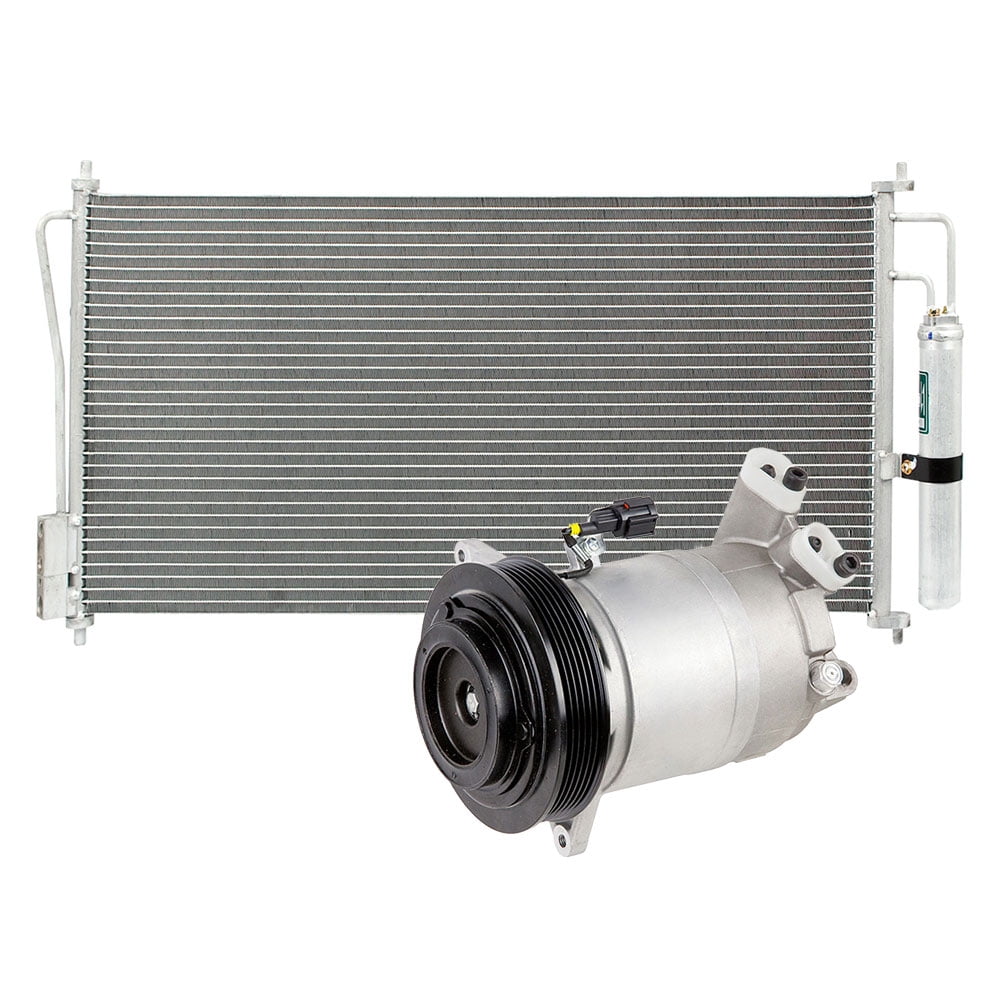 AC Compressor w/ A/C Clutch, Condenser & Drier For Nissan Altima V6 ...