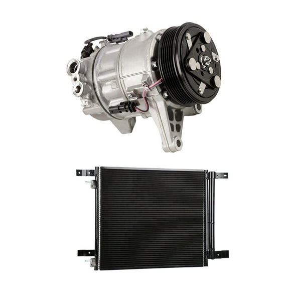 AC Compressor w/ A/C Condenser & Drier For Cadillac SRX & SRX4 2012 2013 2014 2015 - BuyAutoParts