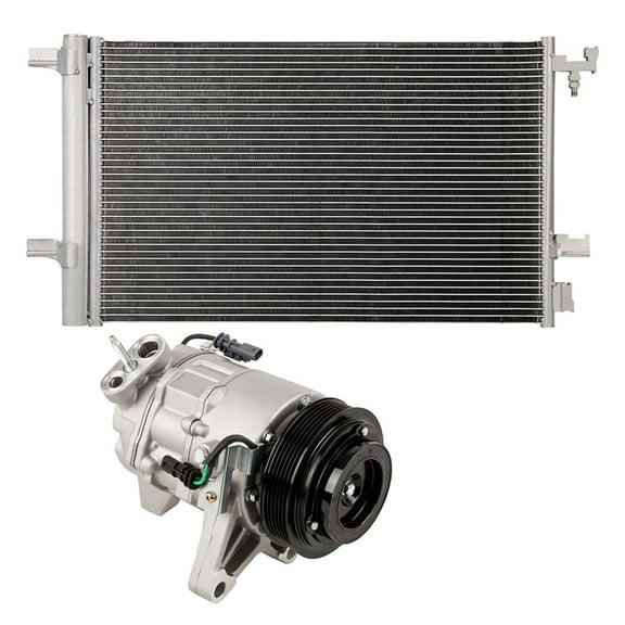 AC Compressor w/ A/C Condenser & Drier For Chevy Impala Limited 2014 2015 - Only Fits Limited Models!! - BuyAutoParts
