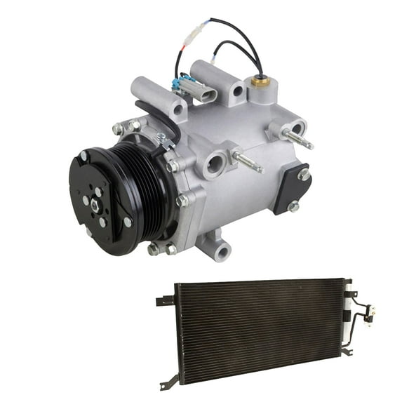 AC Compressor w/ A/C Condenser & Drier For Chevy Venture Olds Silhouette Buick Rendezvous Pontiac Aztek & Montana - BuyAutoParts
