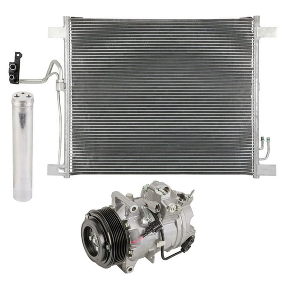AC Compressor w/ A/C Condenser & Drier For Infiniti FX35 2009 2010 2011 2012 2013 - BuyAutoParts