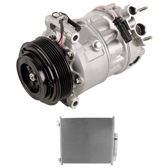 AC Compressor w/ A/C Condenser & Drier For Land Rover Discovery & Range Rover Sport - BuyAutoParts