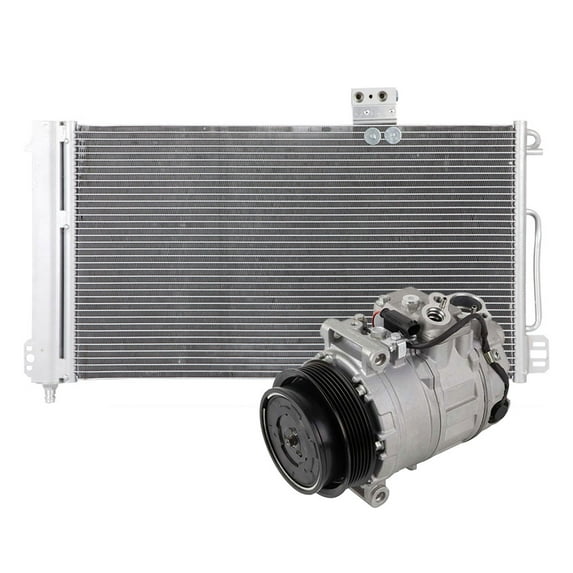 AC Compressor w/ A/C Condenser & Drier For Mercedes SLK280 SLK300 SLK350 & SLK55 AMG - BuyAutoParts