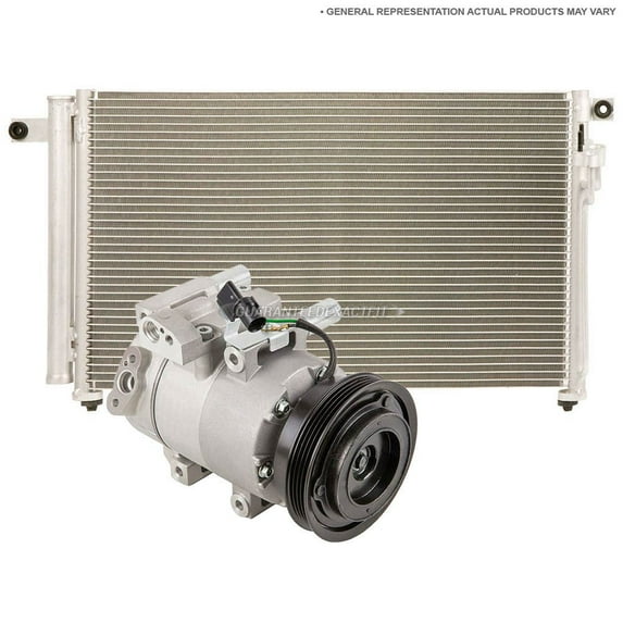AC Compressor w/ A/C Condenser & Drier For Volkswagen VW Touareg TDI 3.0L Diesel V6 2011 2012 2013 2014 2015 2016 - BuyAutoParts